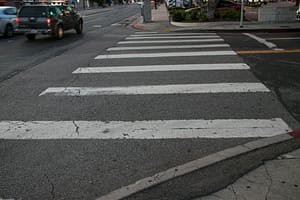 Los Angeles, CA - Pedestrian Hurt in Car Crash on W 120th St at Western Ave